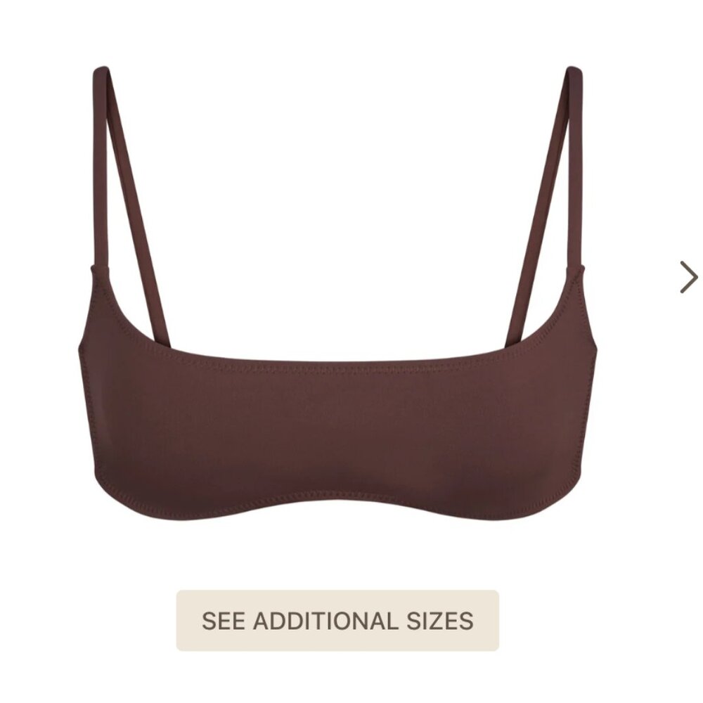 Skims Signature Swim MICRO SCOOP BIKINI TOP